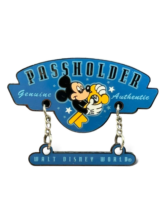 WDW Annual Passholder Exclusive Mickey Mouse Genuine Authentic Dangle Pin