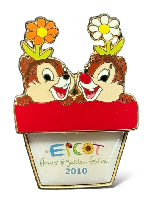 DEC Epcot Flower and Garden 2010 Chip & Dale Pin