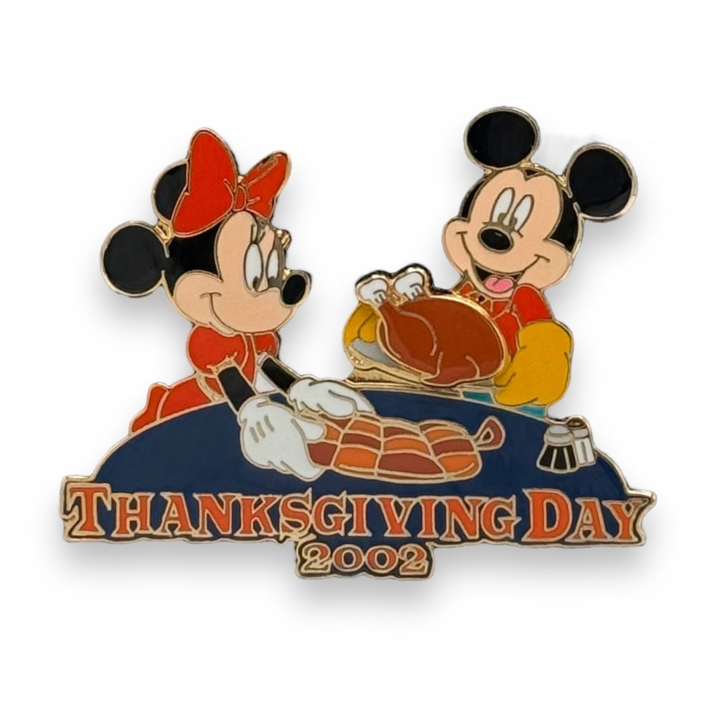 WDW Mickey & Minnie Thanksgiving Day 2002 Pin