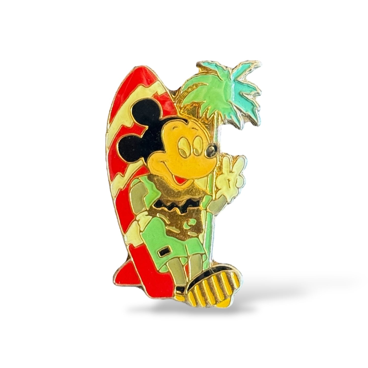 Disney Parks Surfboard Mickey on the Beach Pin