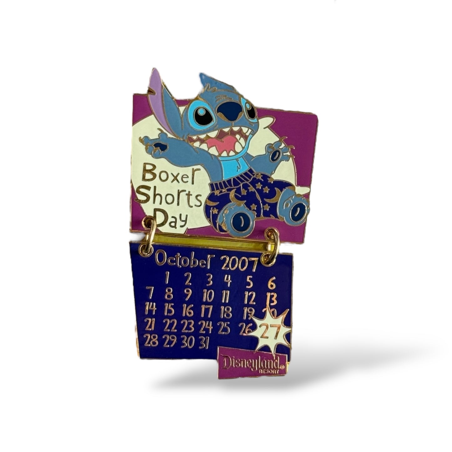 DLR Holidaze Calendar October Stitch Pin
