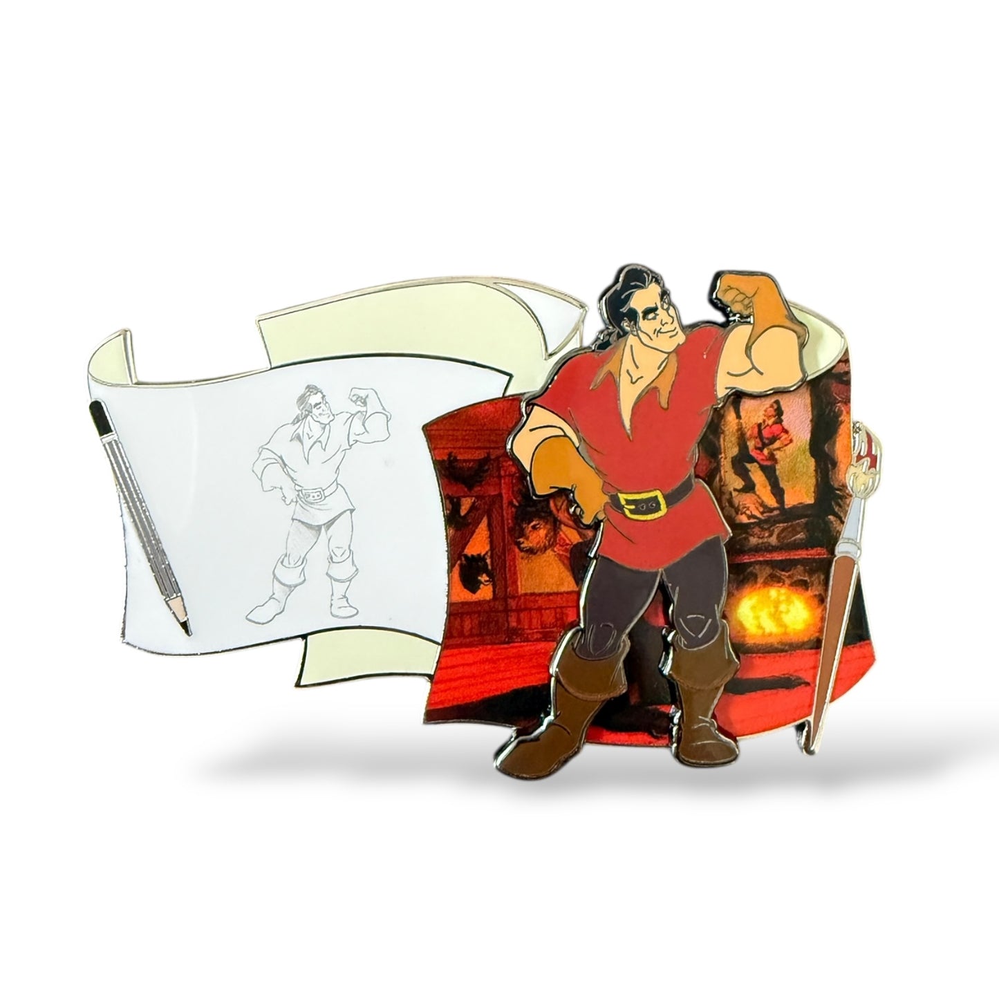 WDI Off The Page Gaston Pin