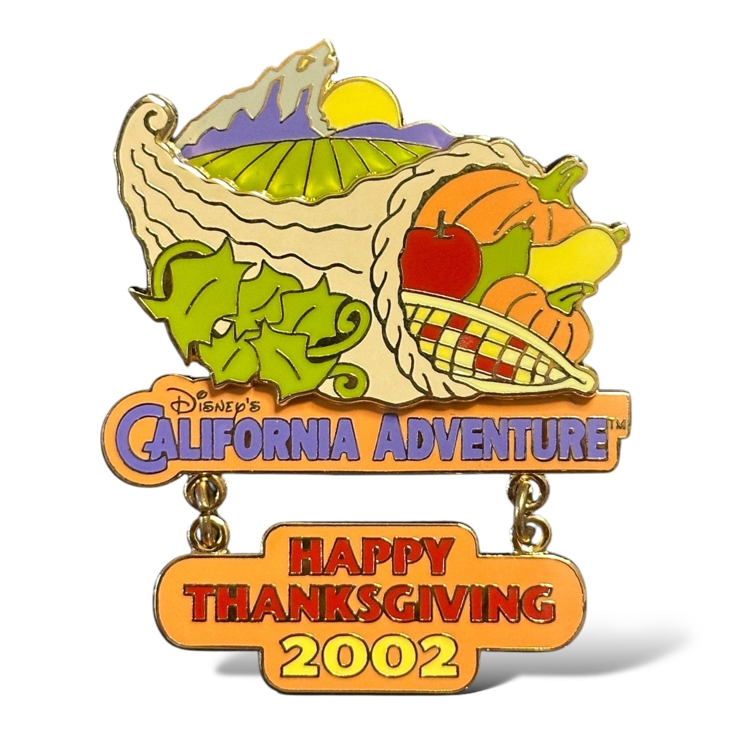 DLR California Adventure Thanksgiving 2002 Dangle Pin