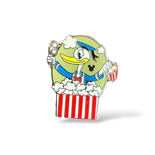 Cast Lanyard Character Popcorn Labels Donald Hidden Mickey Pin