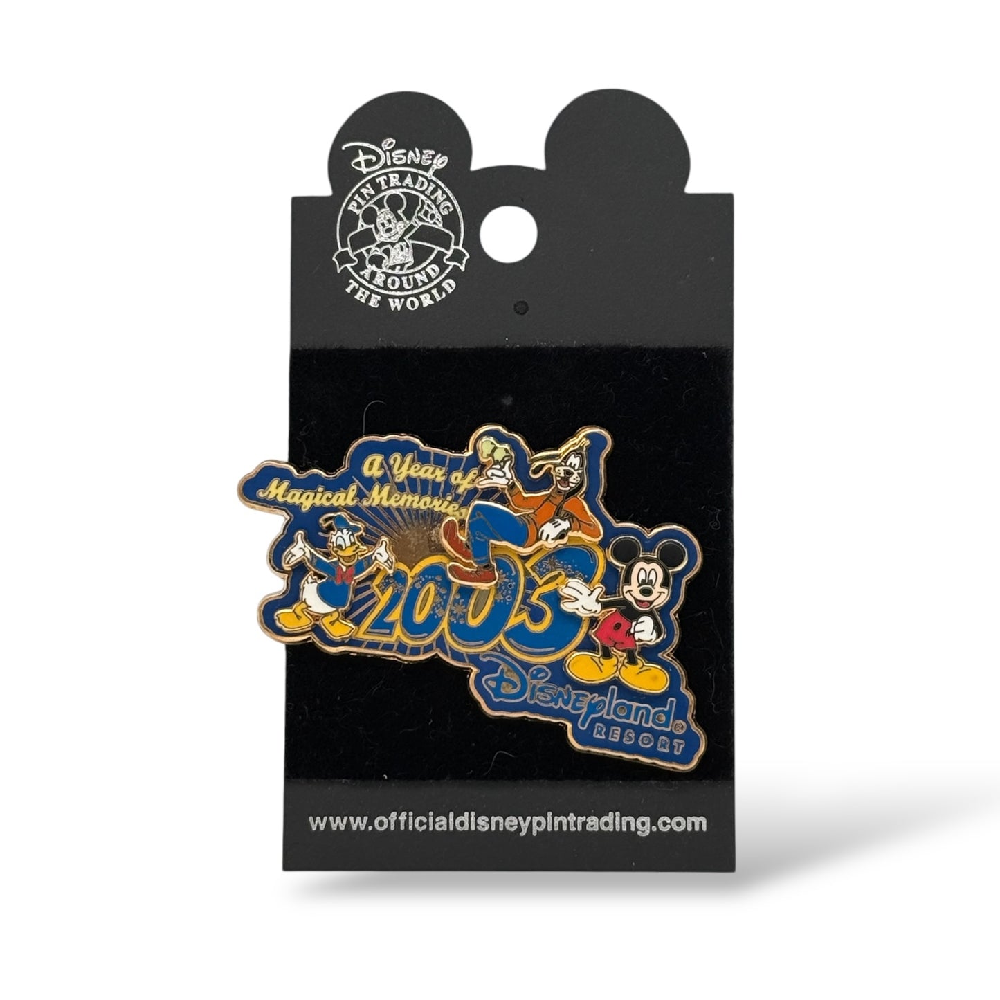 DLR A Year of Magical Memories 2003 Mickey and Donald and Goofy Pin