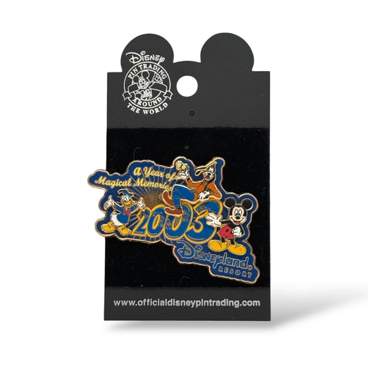 DLR A Year of Magical Memories 2003 Mickey and Donald and Goofy Pin