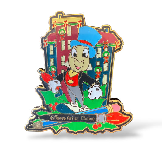 WDW Artist Choice Christmastime in the City 2001 Downtown Disney Jiminy Pin