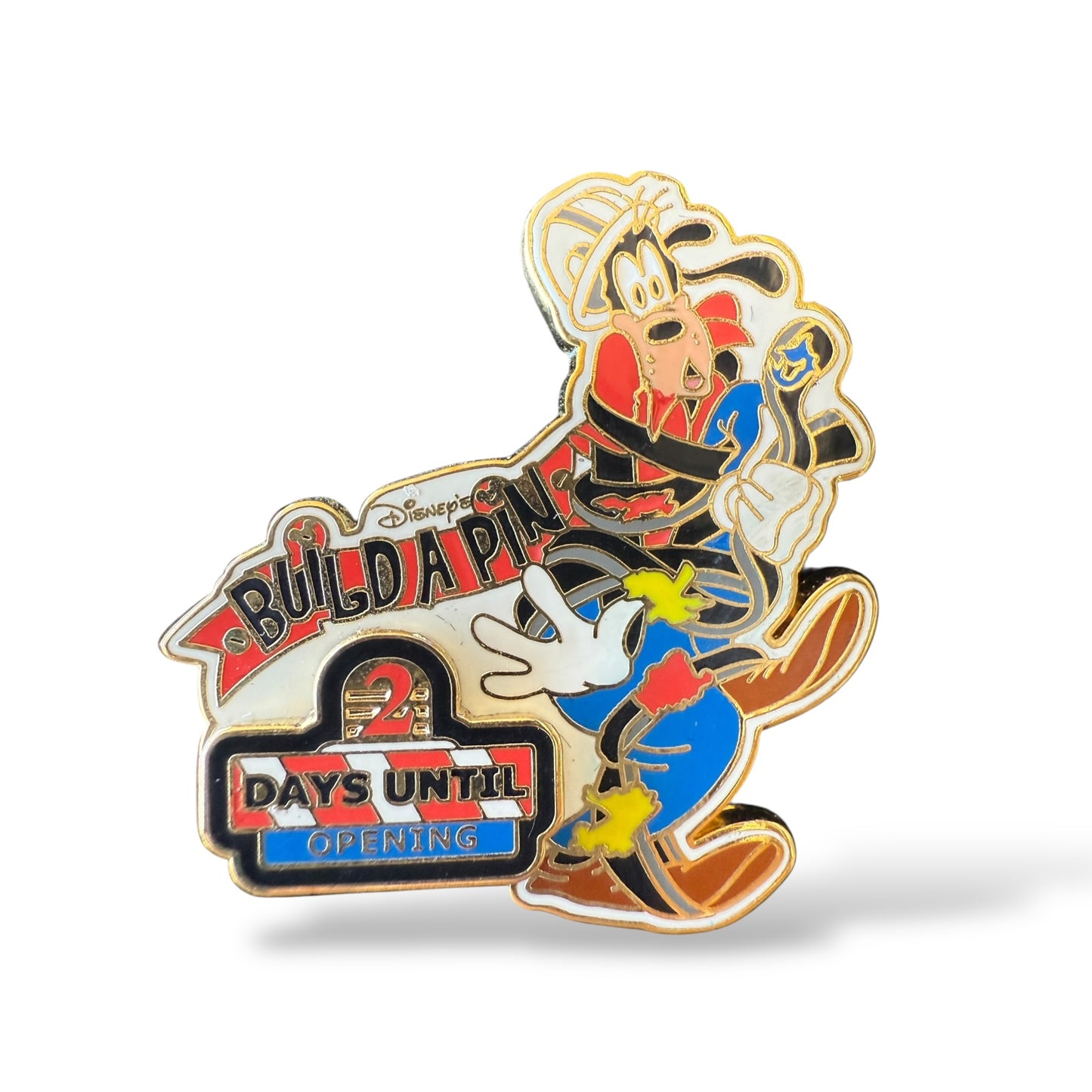 WDW Build-a-Pin Goofy Countdown 2 Days Until Opening Pin