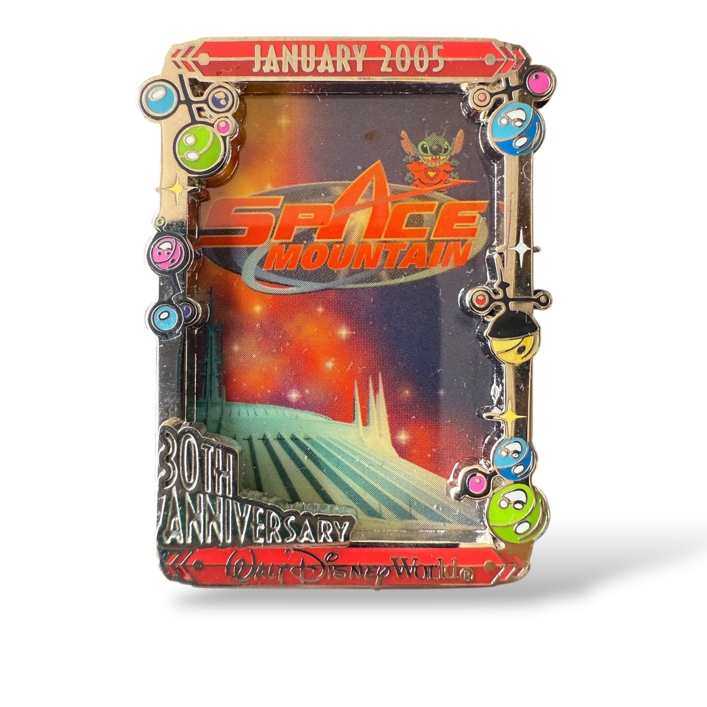 WDW Space Mountain 30th Anniversary Stitch Pin