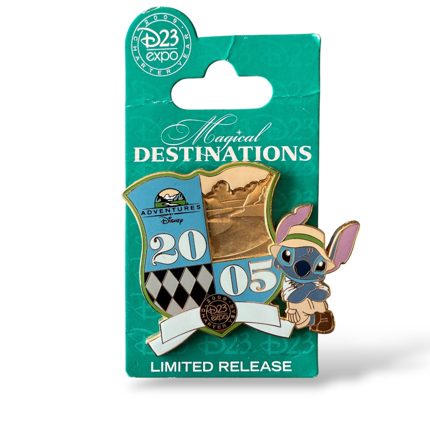 D23 Magical Disney Destinations Adventures by Disney Stitch Pin