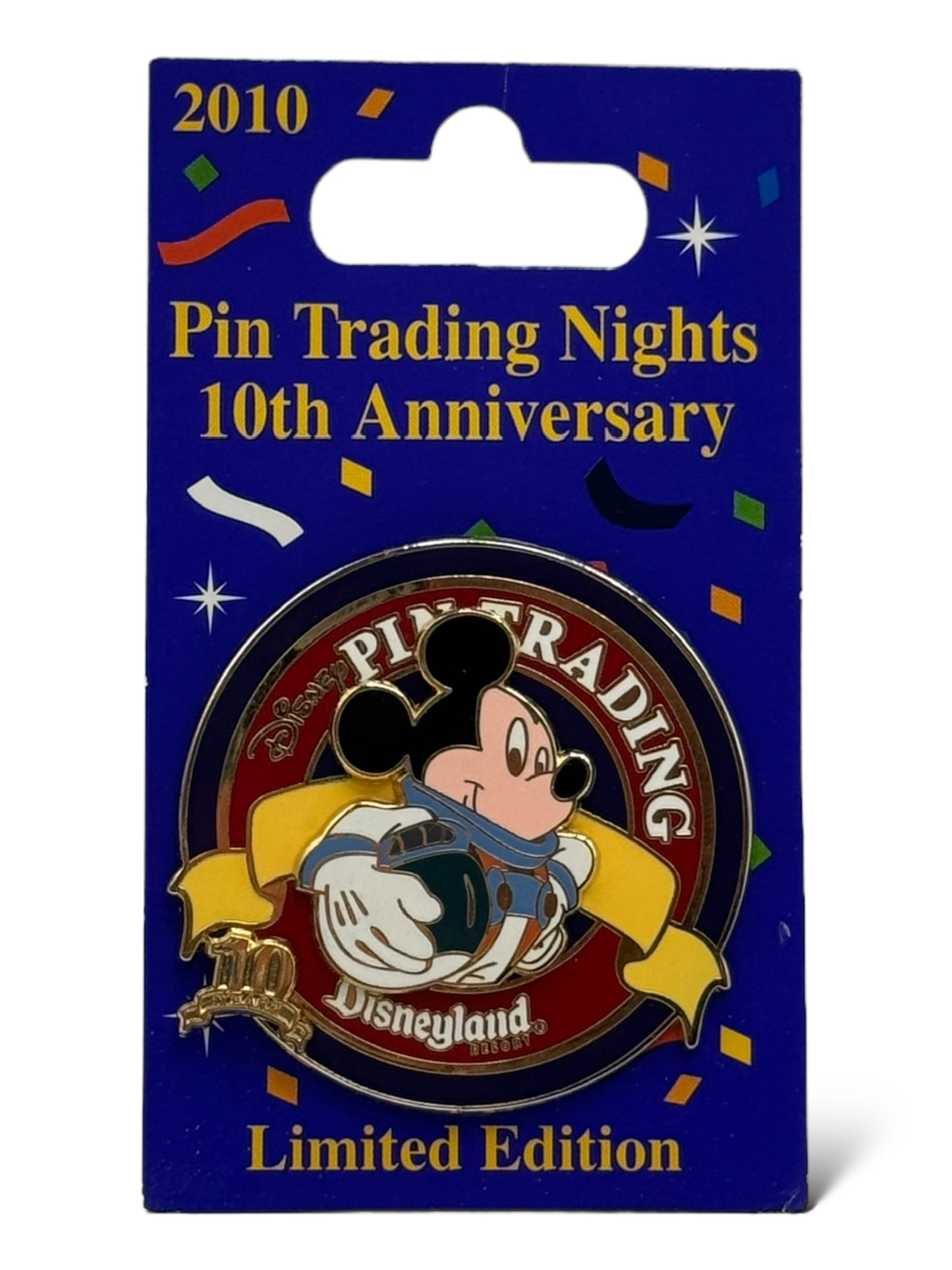 DLR 10 Years of Pin Trading Mickey Astronaut Pin