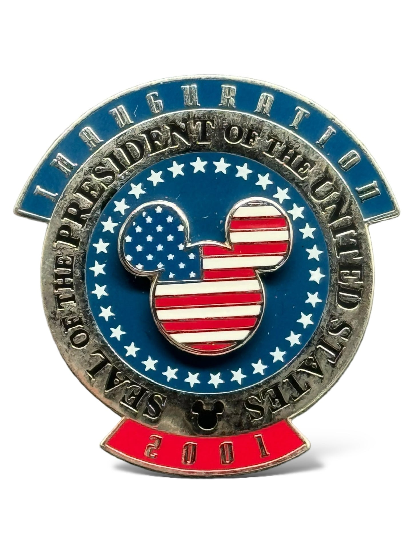 WDW Inauguration 2001 Seal of the President Mickey Icon Pin