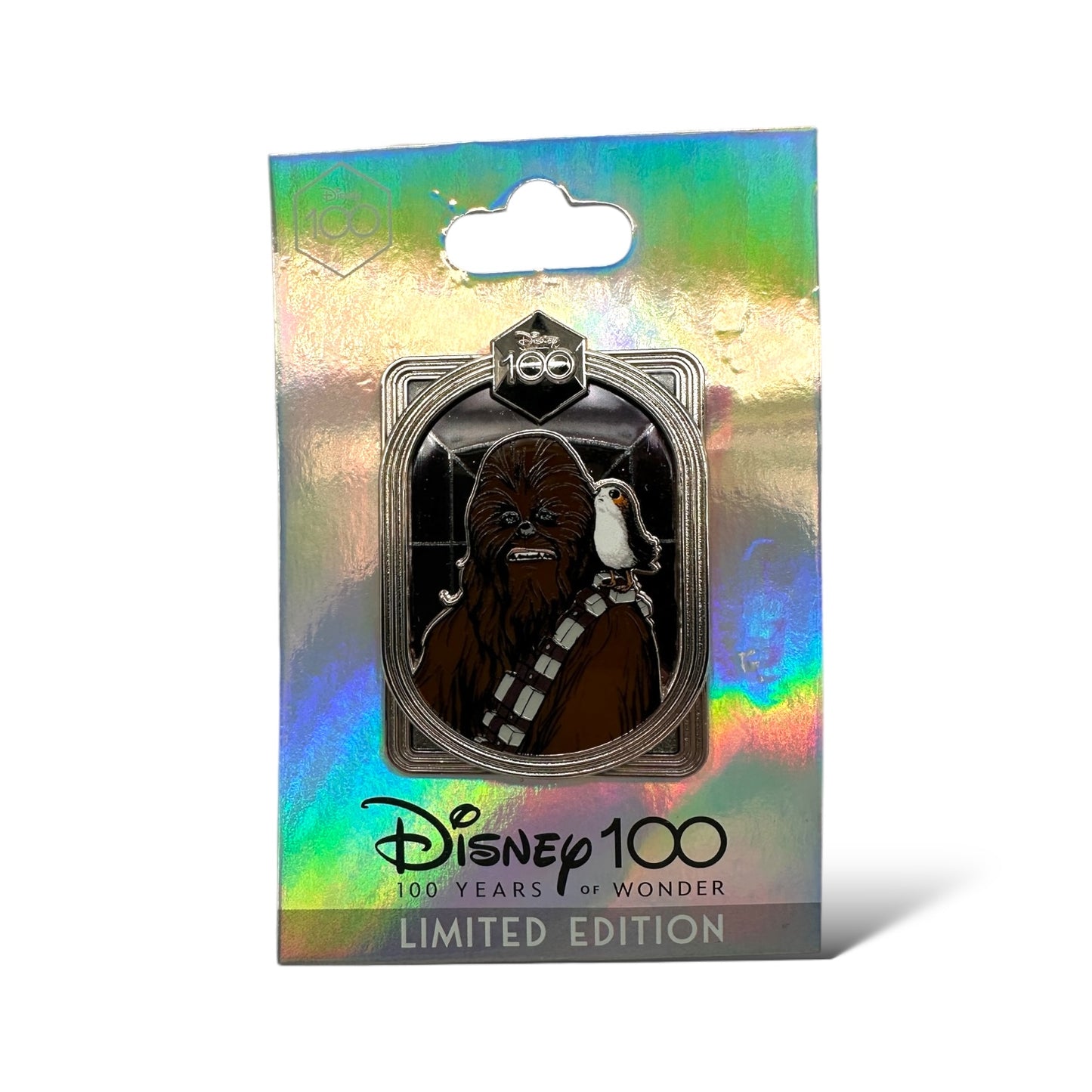 DEC Disney 100 Chewbacca and Porg Pin