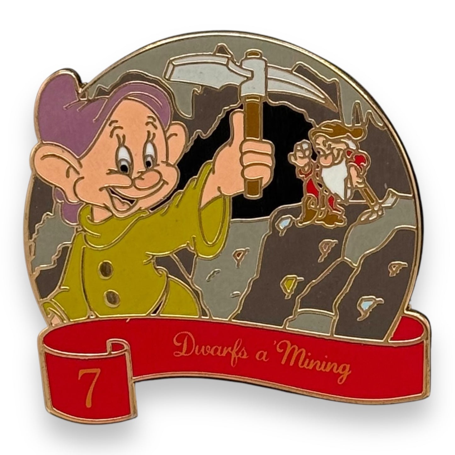 Disney Parks Twelve Days of Christmas Mystery Seven Dwarfs a Mining Pin