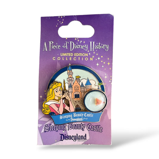 DLR Piece of Disney History Aurora Sleeping Beauty Castle Pin