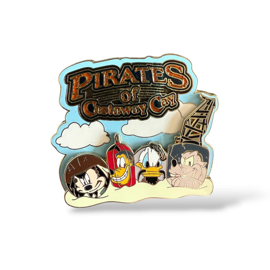DCL Pirates of Castaway Cay Mount Rustmore Pin
