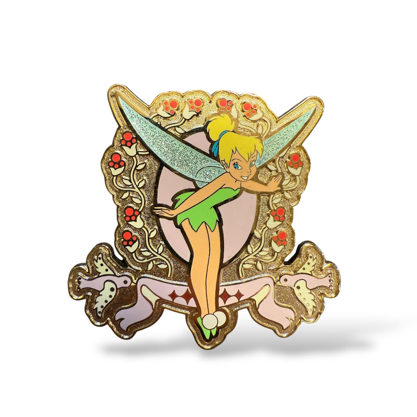 Disney Auctions Tinker Bell Frame Birds and Flowers Pin
