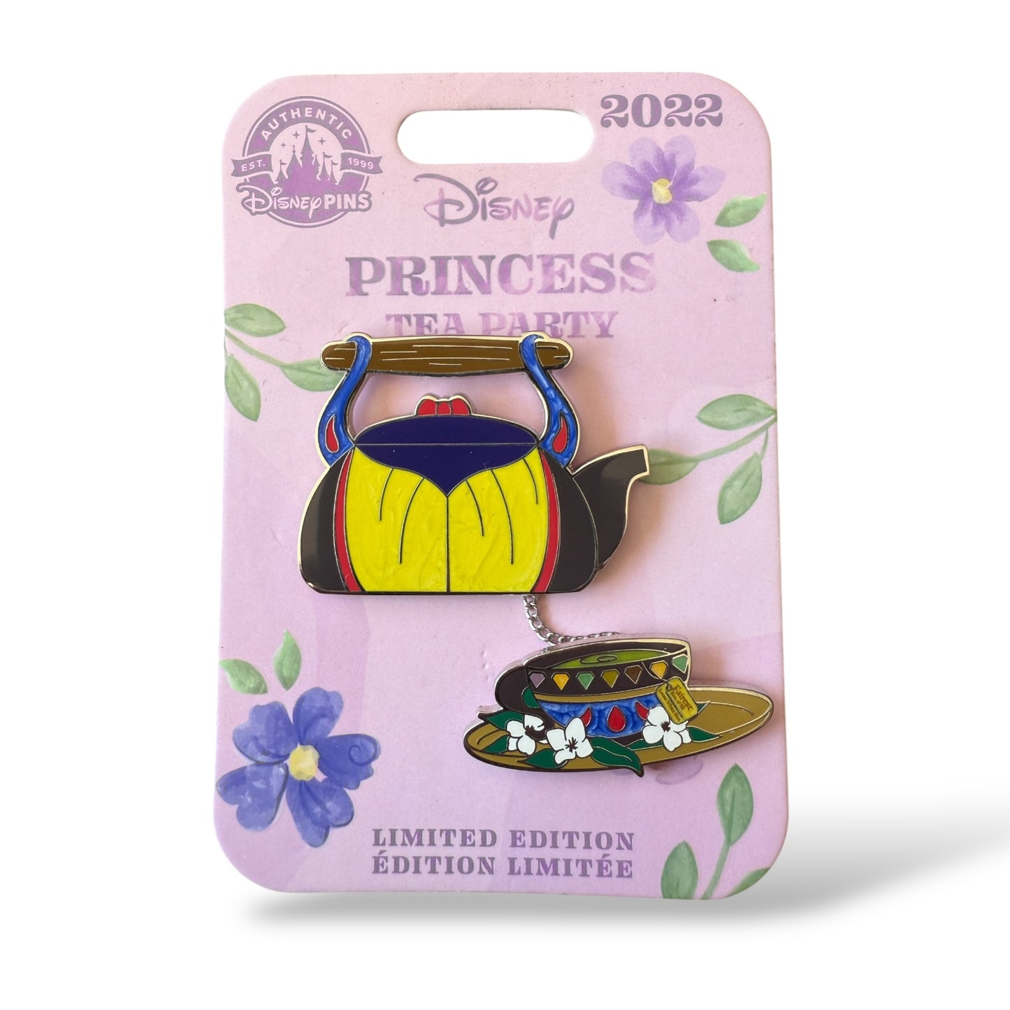 Disney Parks Princess Tea Party Snow White 2 Pin Set