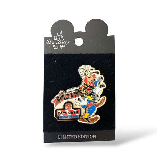 WDW Build-a-Pin Goofy Countdown 2 Days Until Opening Pin