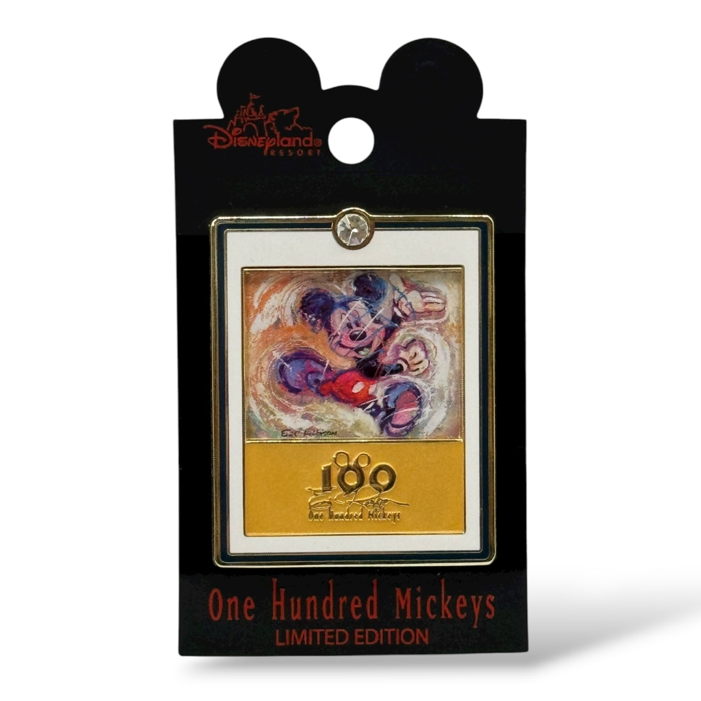 DLR One Hundred Mickeys Splatter Mouse Pin