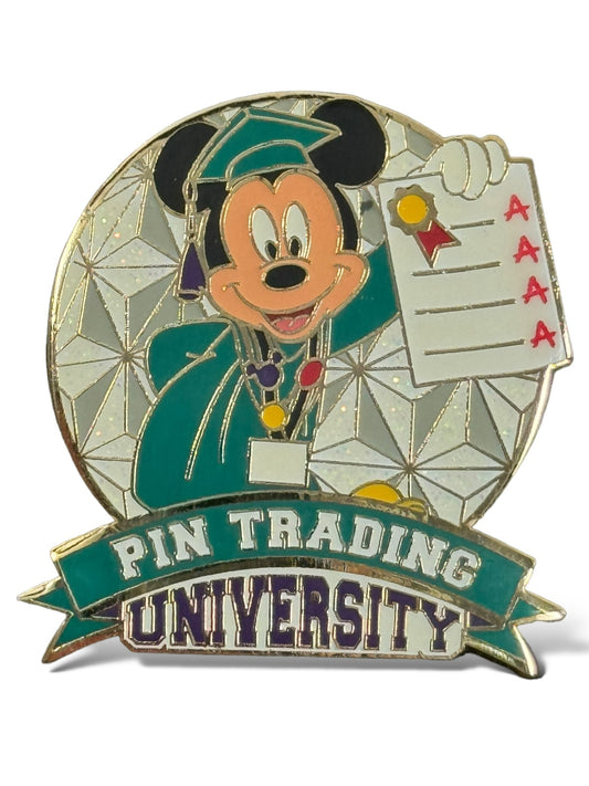 WDW Pin Trading University Graduate Mystery Mickey Pin