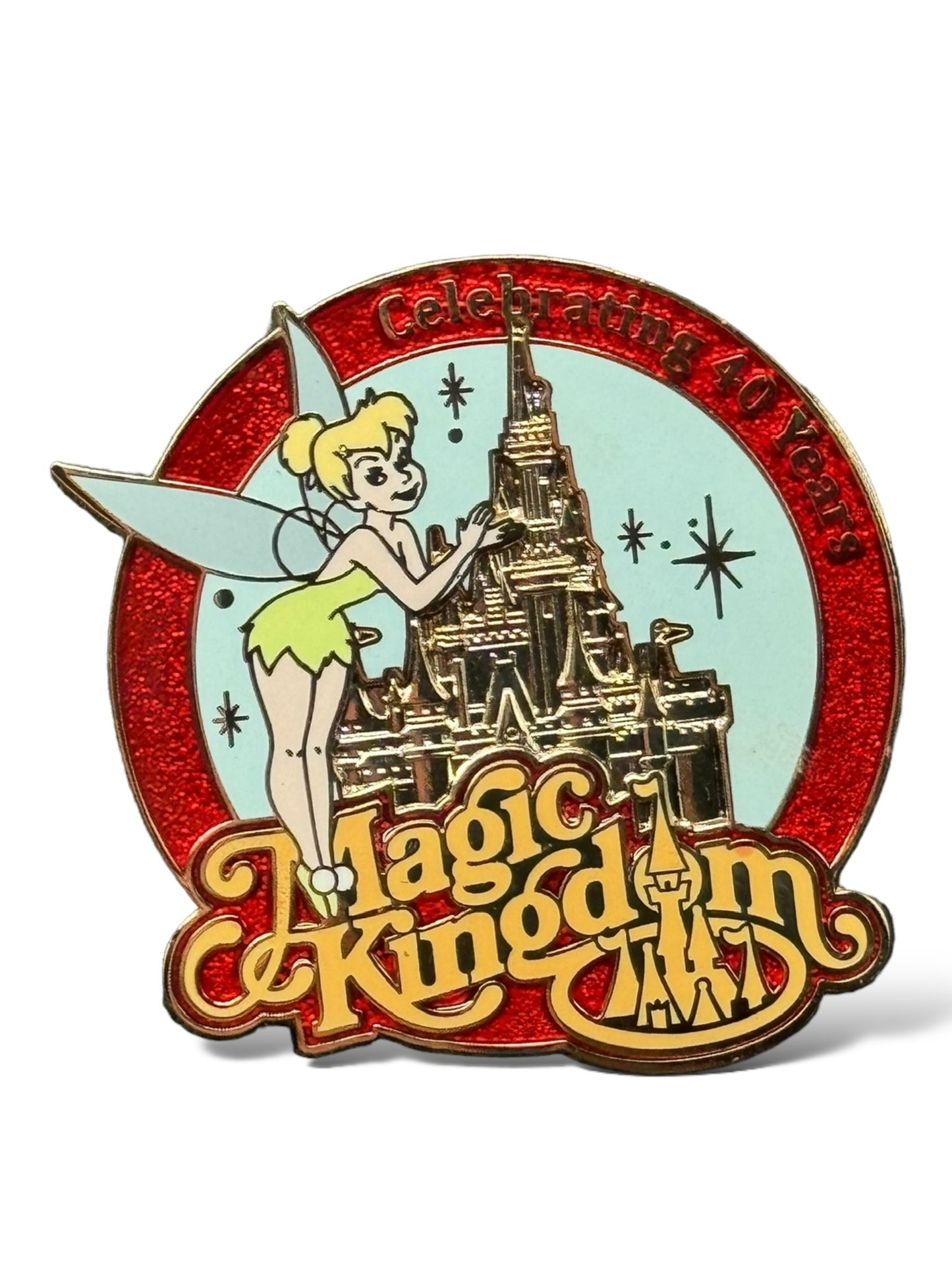 WDW Annual Passholder Exclusive 2011 Magic Kingdom 40 Years of Magical Memories Tinker Bell and Castle Pin