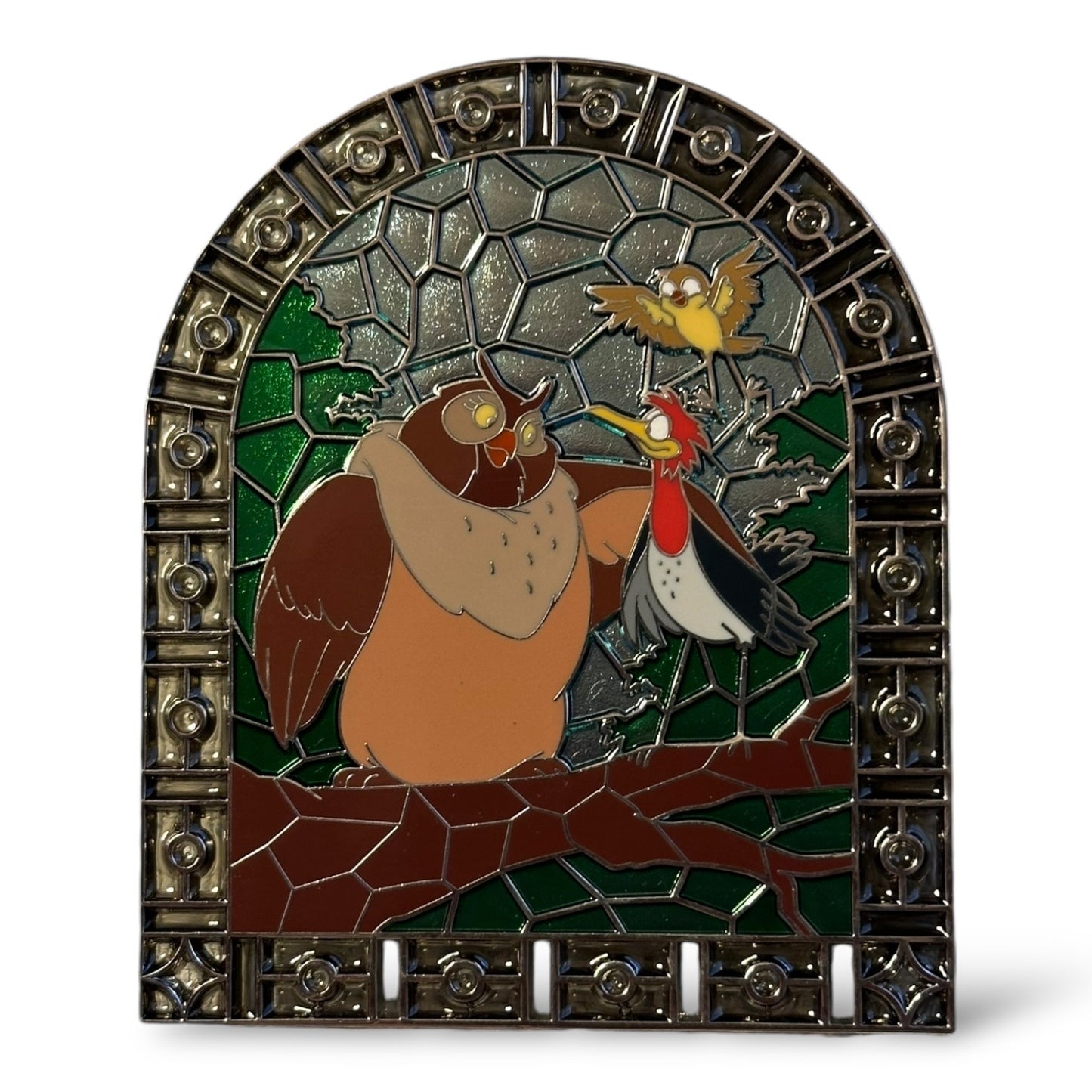 WDI Stain Glass Birds Big Mama, Dinky and Boomer Pin