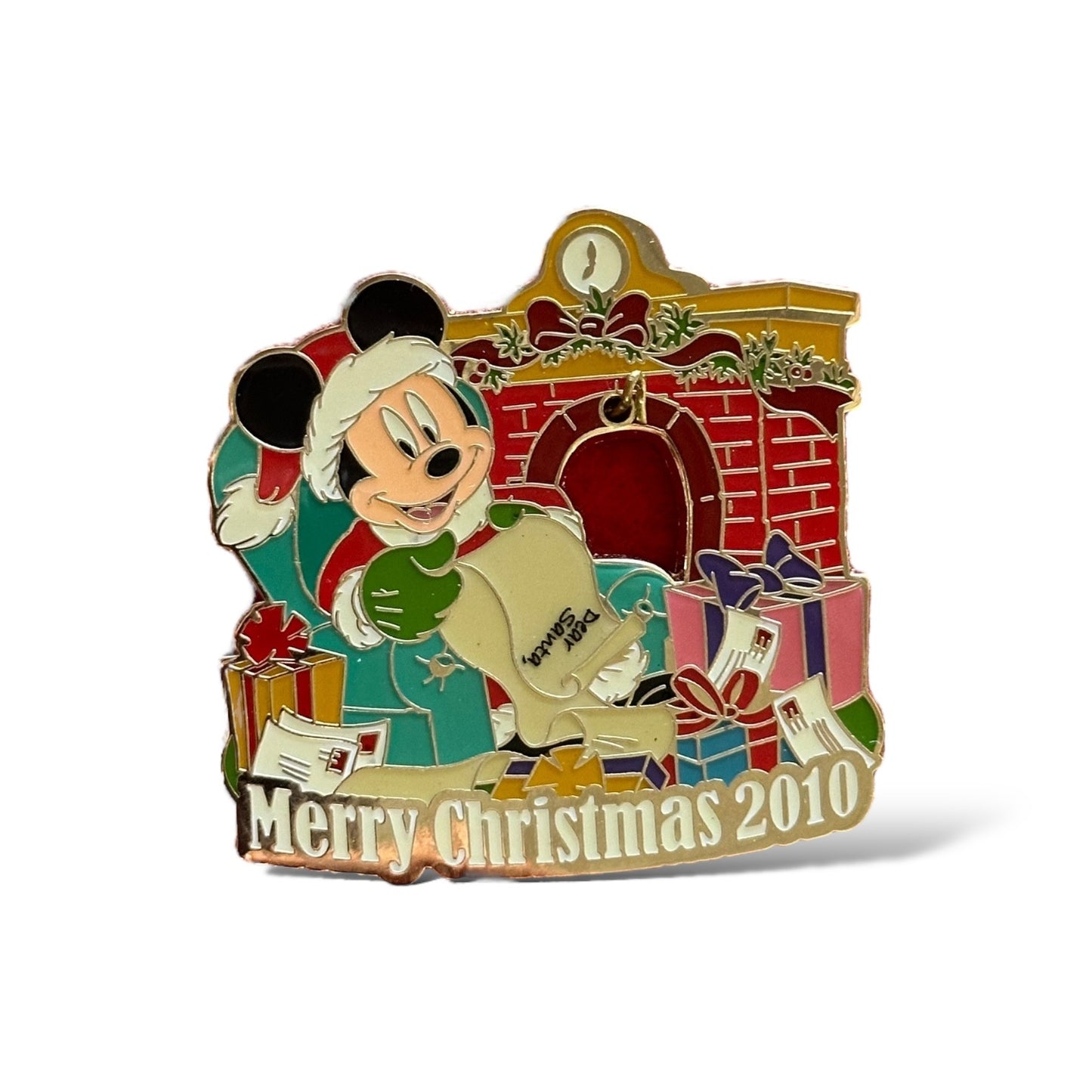 Disney Parks Merry Christmas 2010 Door Hanger Collector Pin Set