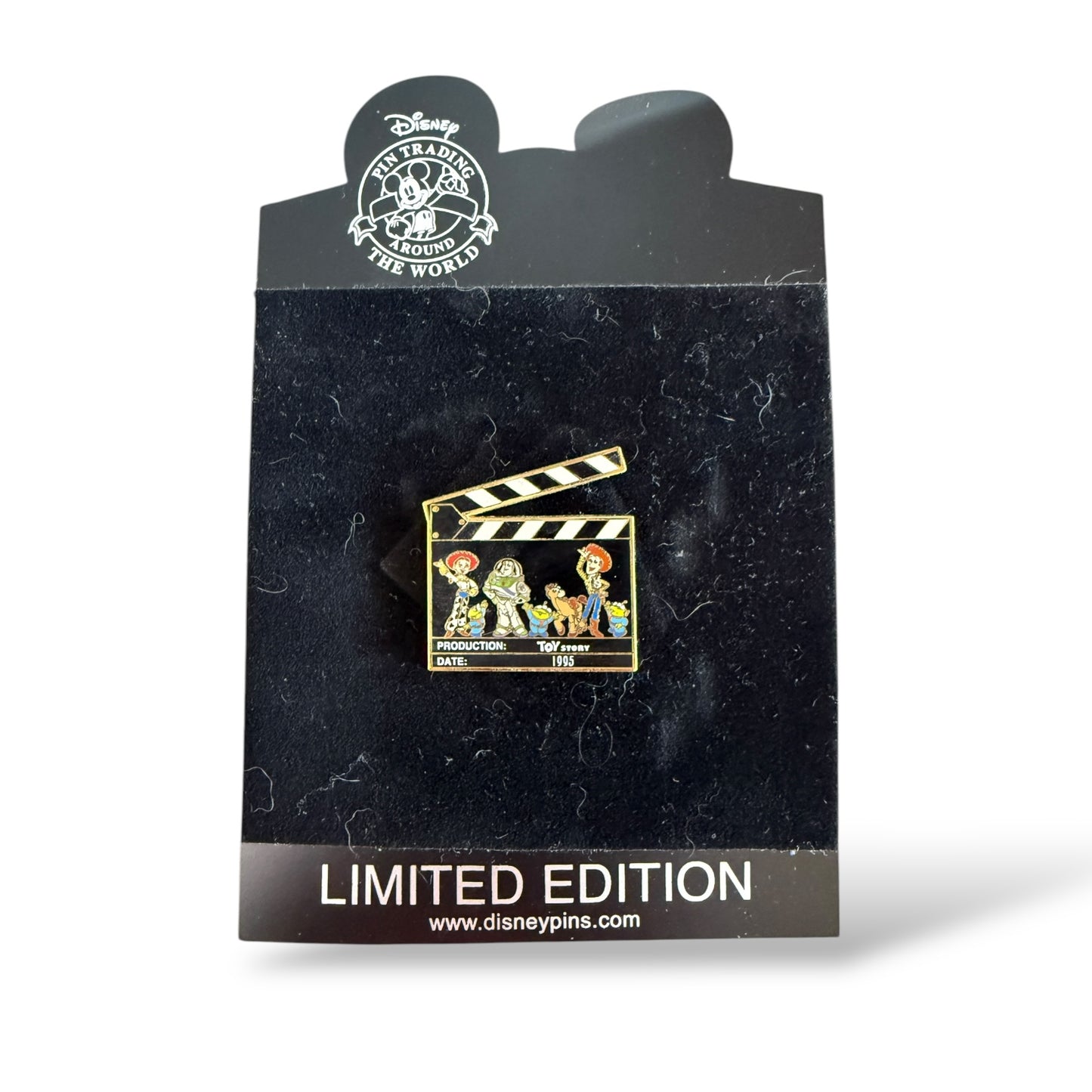 Disney Shopping Toy Story Clapboard Buzz, Woody, Jessie, Little Green Men and Bullseye Pin