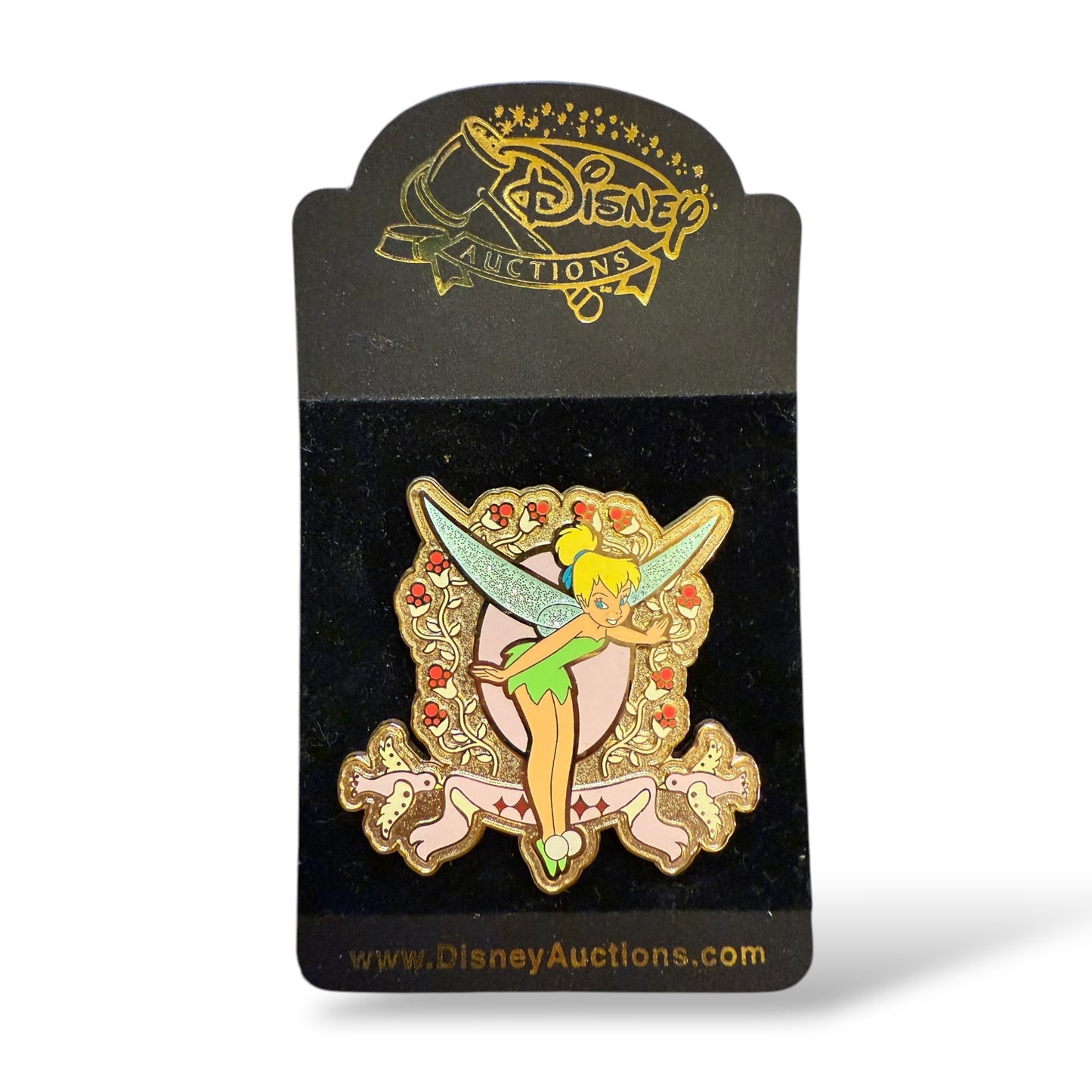 Disney Auctions Tinker Bell Frame Birds and Flowers Pin