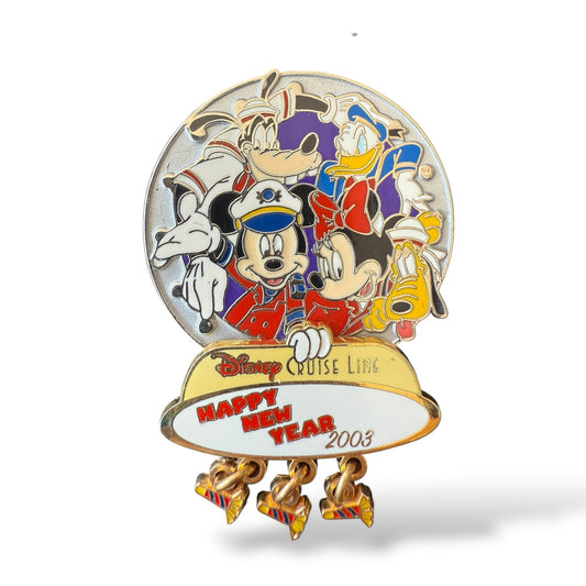 DCL Happy New Year 2003 FAB 5 3D Dangle Pin