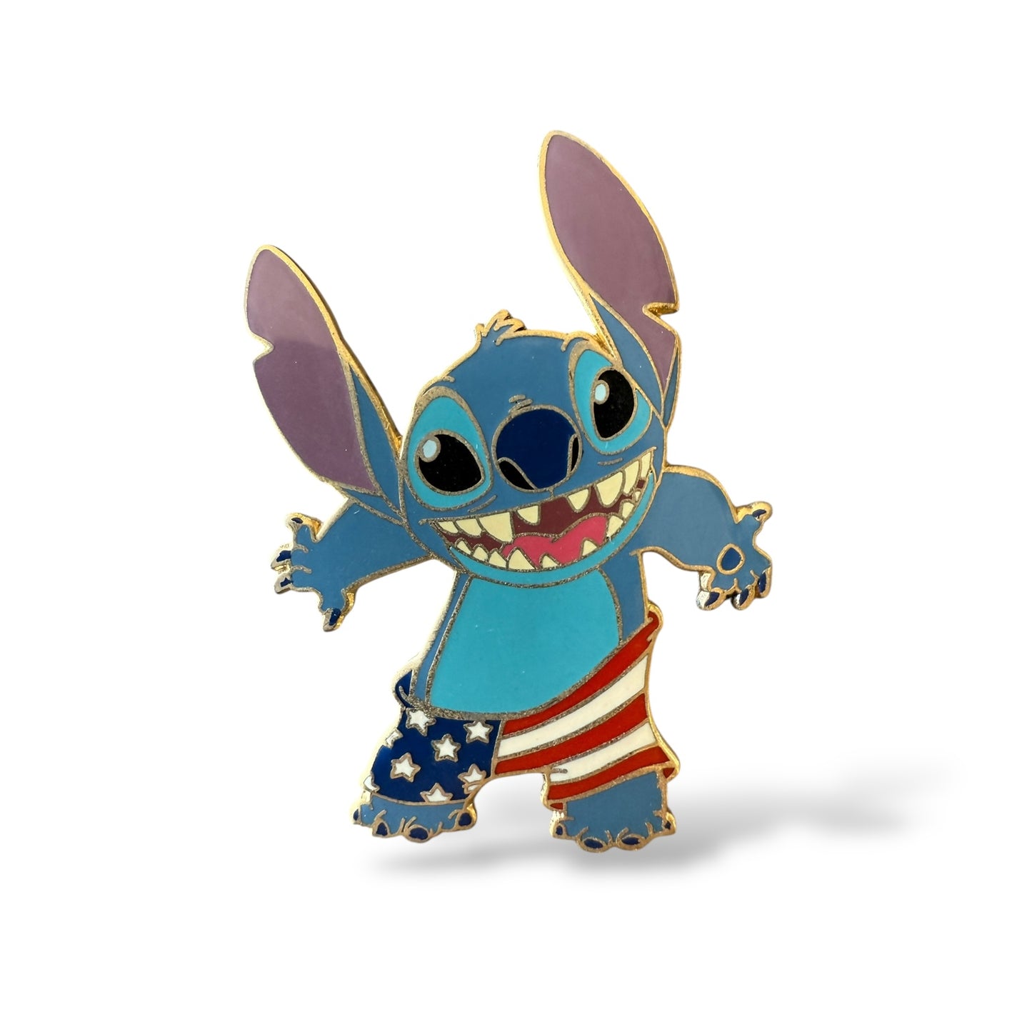 Disney Parks Stitch Stars and Stripes Boxers Pin