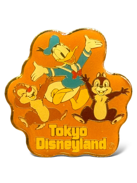 TDR Chip n' Dale with Donald Tokyo Disneyland Pin