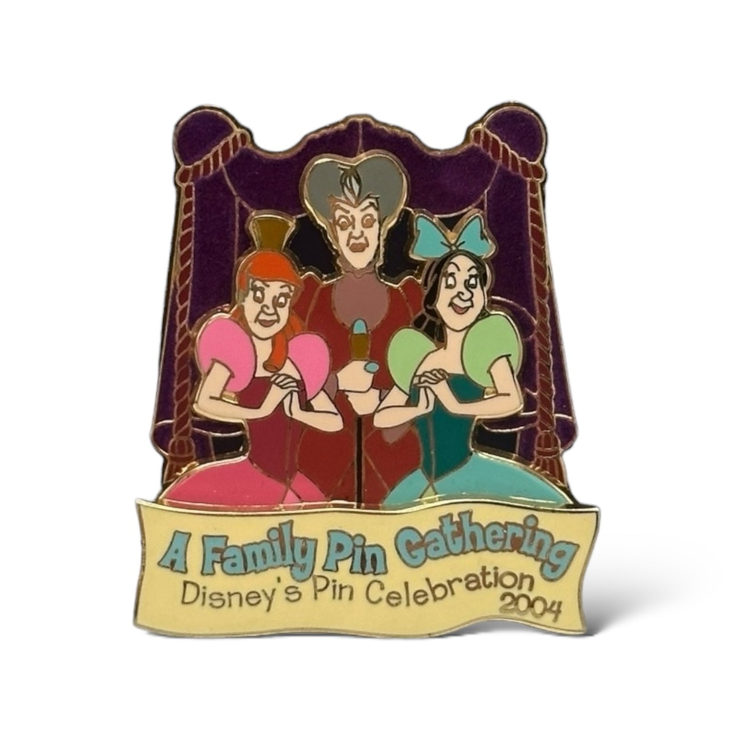 WDW A Family Pin Gathering Lady Tremaine, Anastasia & Drizella Pin