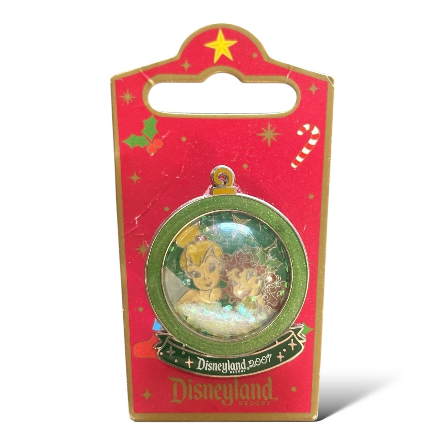 DLR Holiday Snow Globe Tinker Bell and Prilla Pin