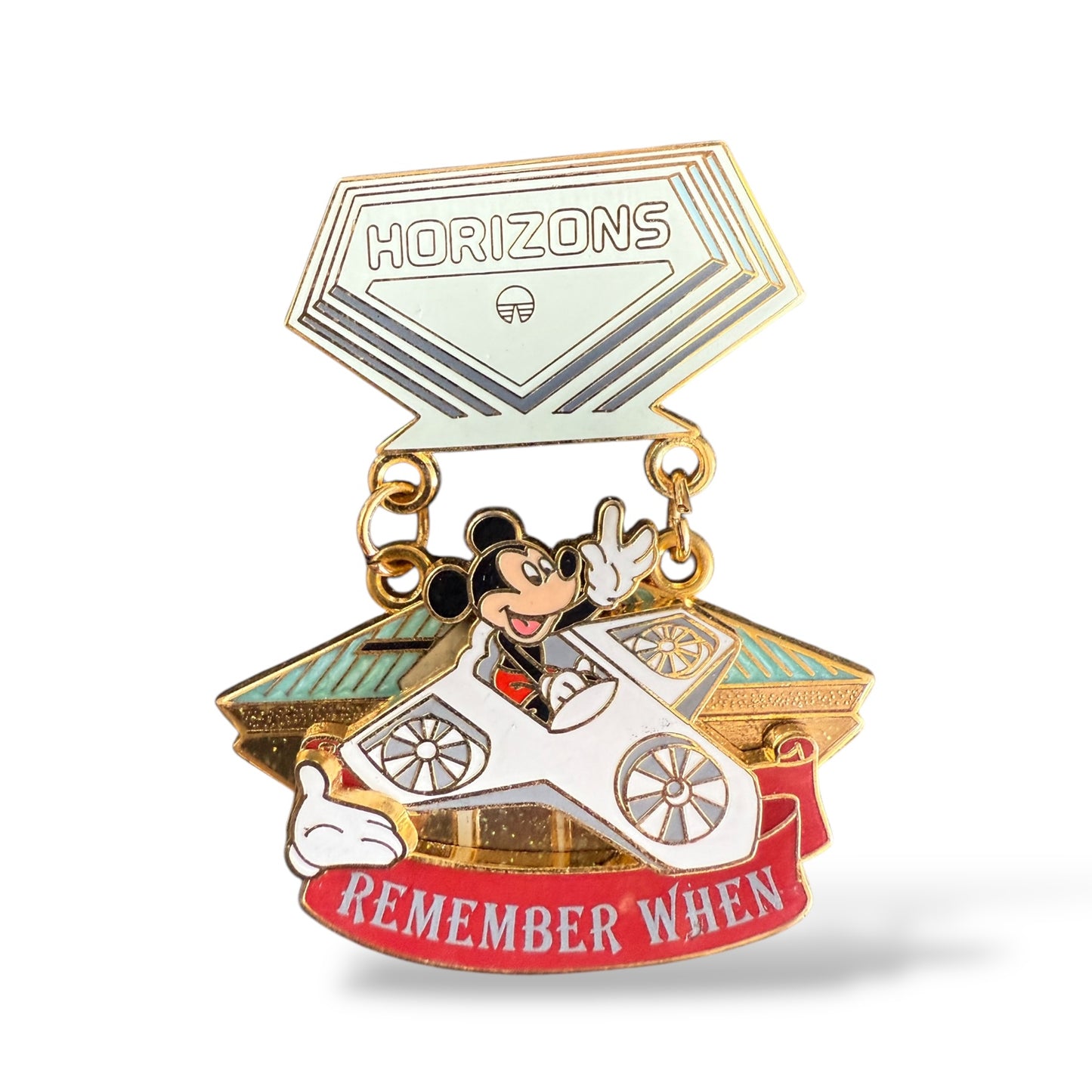 WDW White Glove Remember When Horizons Pin