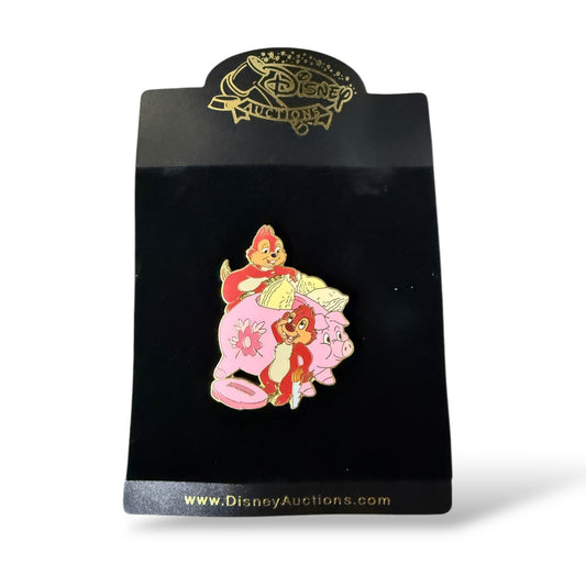 Disney Auctions Chip n' Dale Piggy Bank Pin