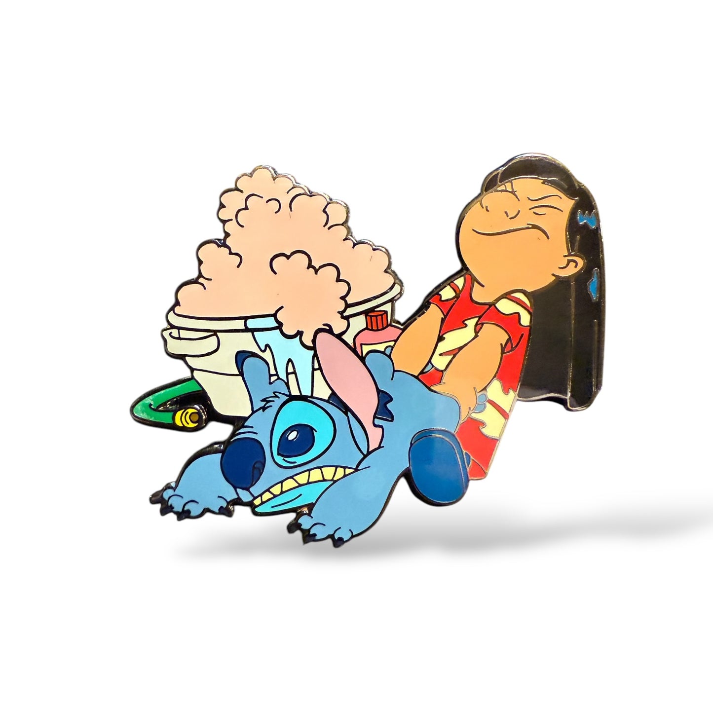 Disney Auctions Lilo & Stitch Bath Story Fighting It Pin