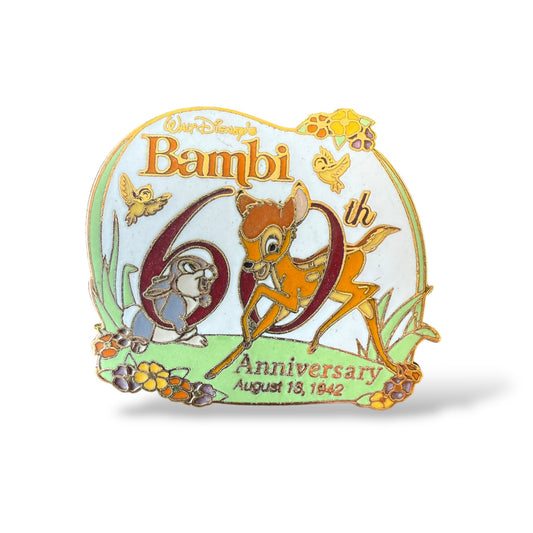 Disney Parks Bambi and Flower 60th Anniversary Pin