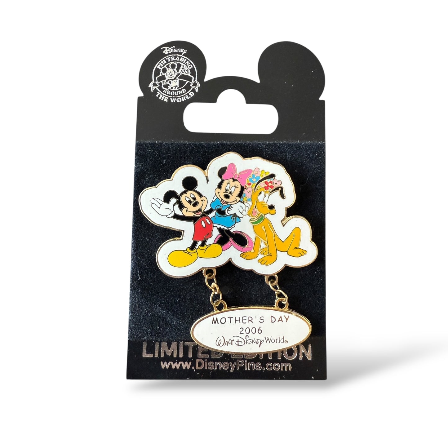 DEC Mother's Day 2006 Mickey, Minnie, and Pluto Dangle Pin