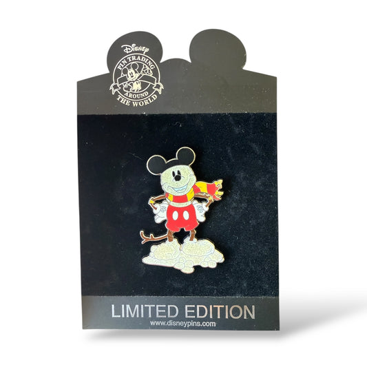 Disney Shopping Winter Snowman Mickey Mouse Pin