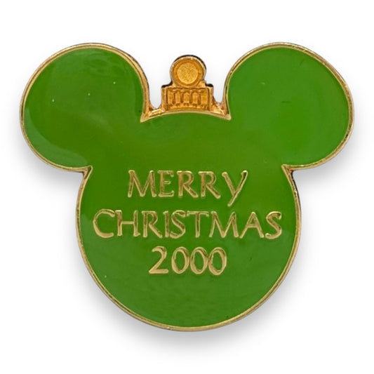 WDW Merry Christmas 2000 Mystery Green Ornament Pin