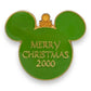 WDW Merry Christmas 2000 Mystery Green Ornament Pin