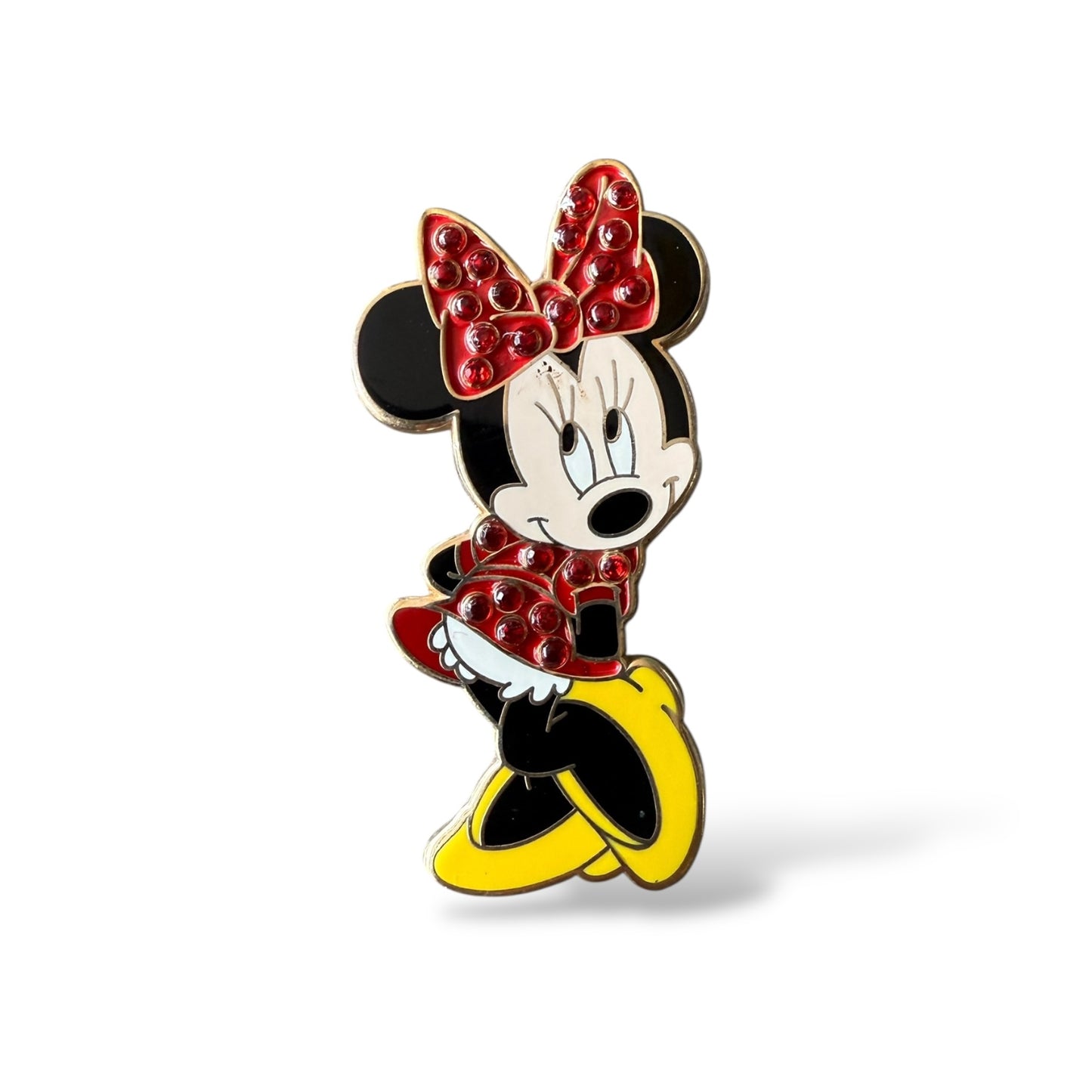 Disney Parks Minnie Mouse Jeweled Hair Bow and Dress Pin