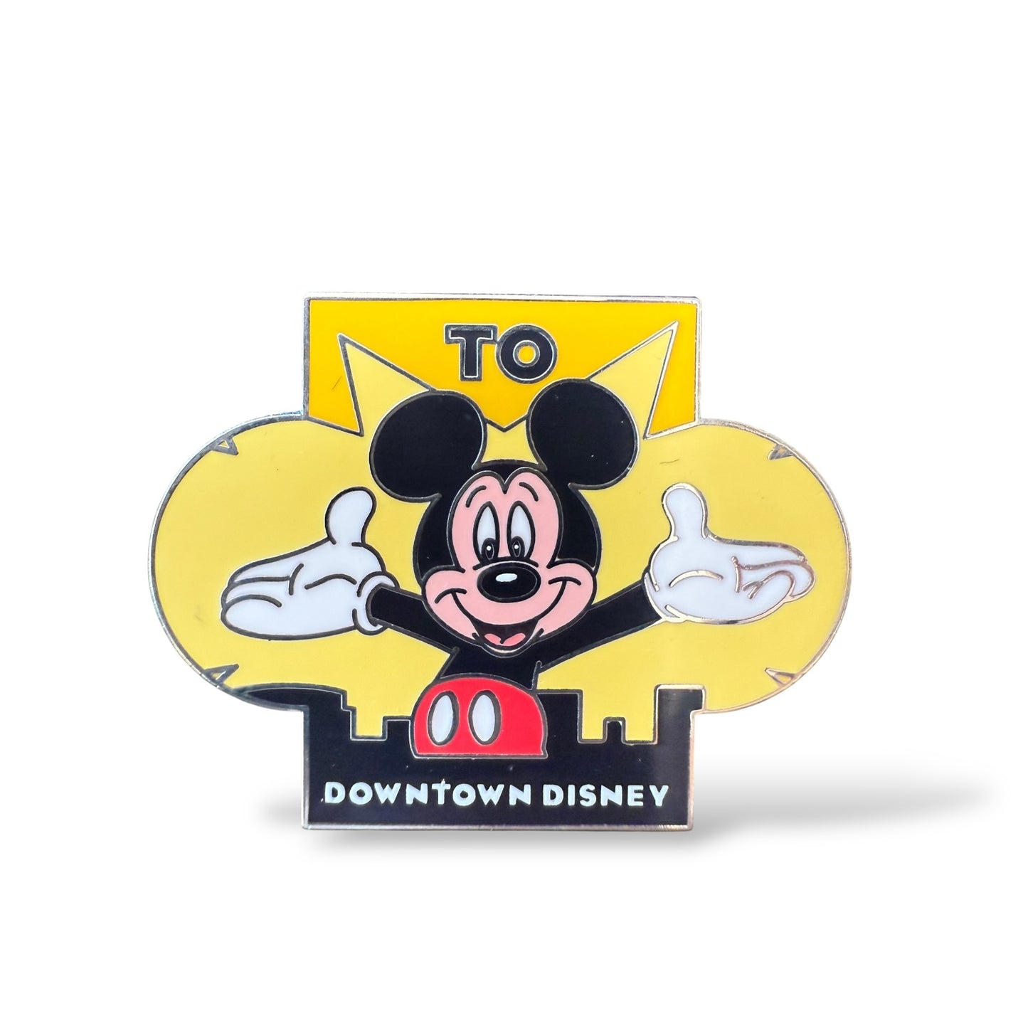DLR Mountain to Mountain Downtown Disney Mickey Pin