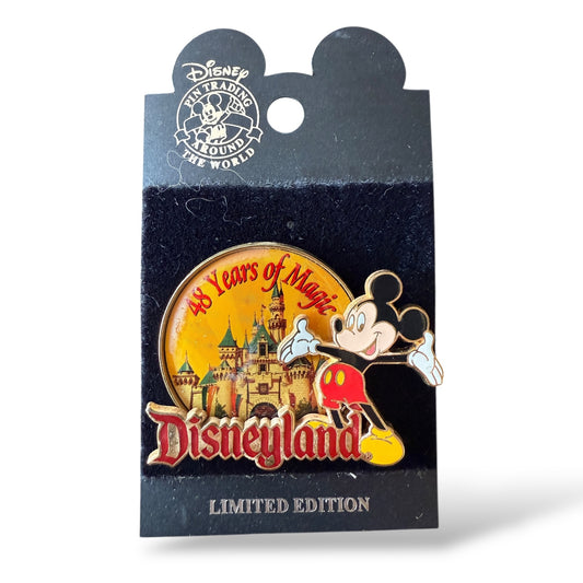 DLR Mickey 48 Years of Magic Disneyland Anniversary Pin