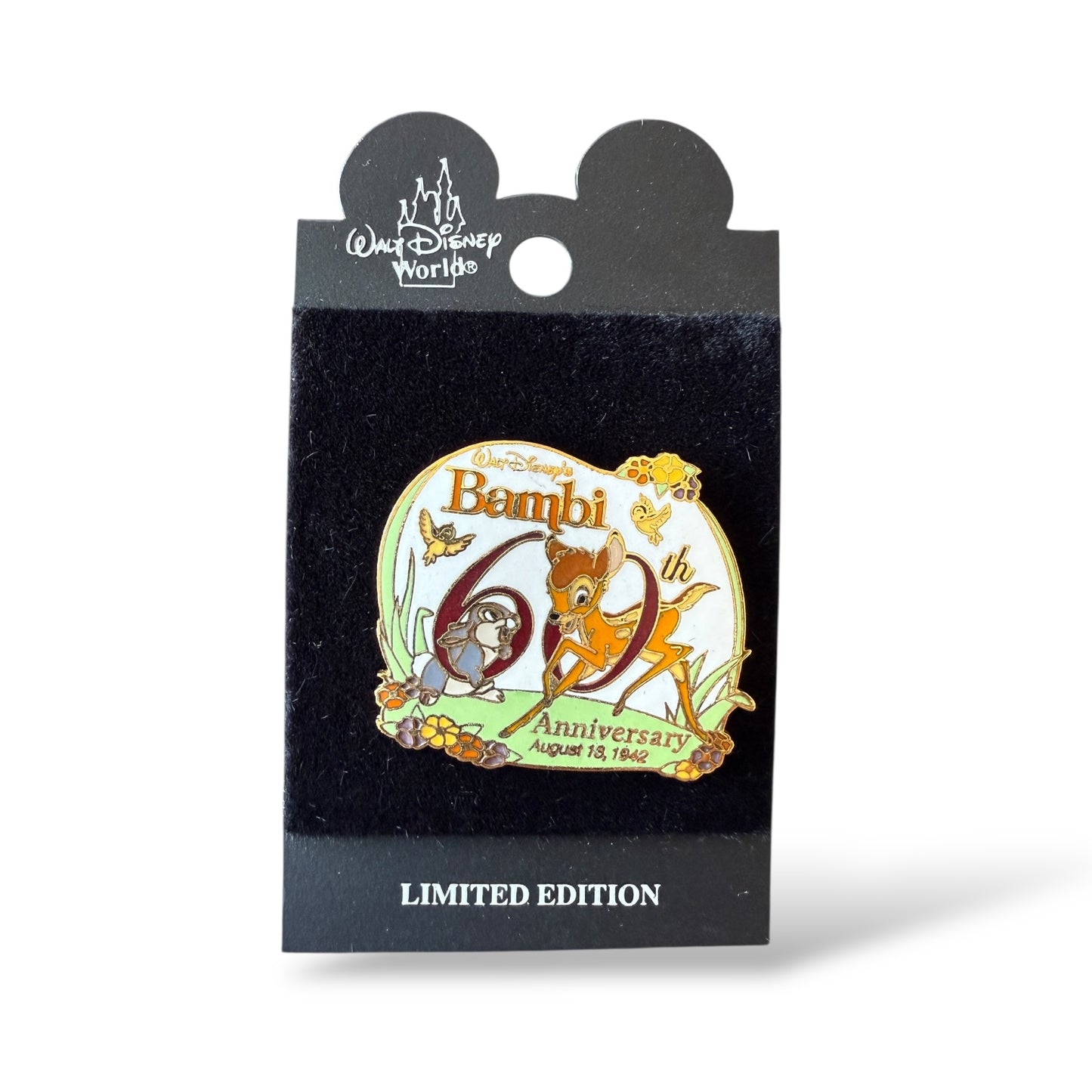Disney Parks Bambi and Flower 60th Anniversary Pin