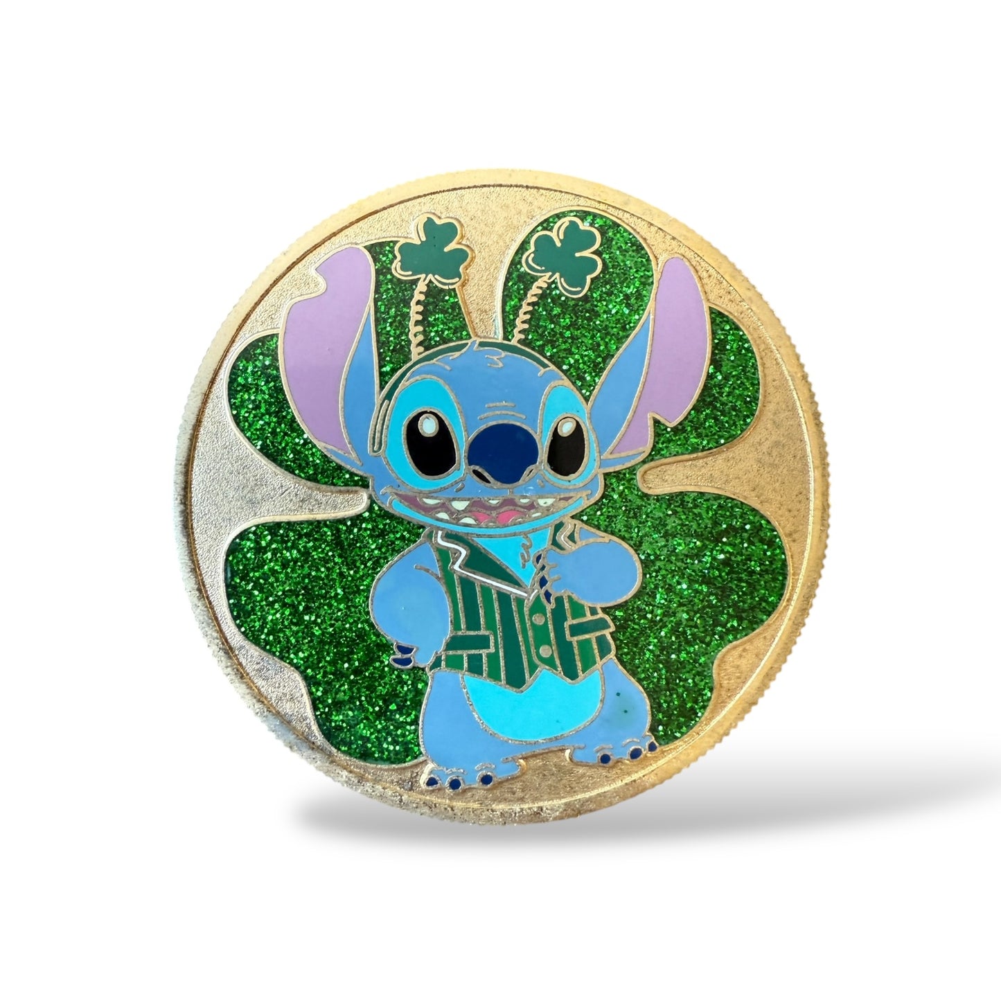Disney Shopping St. Patrick's Day Gold Coin Mystery Stitch Pin