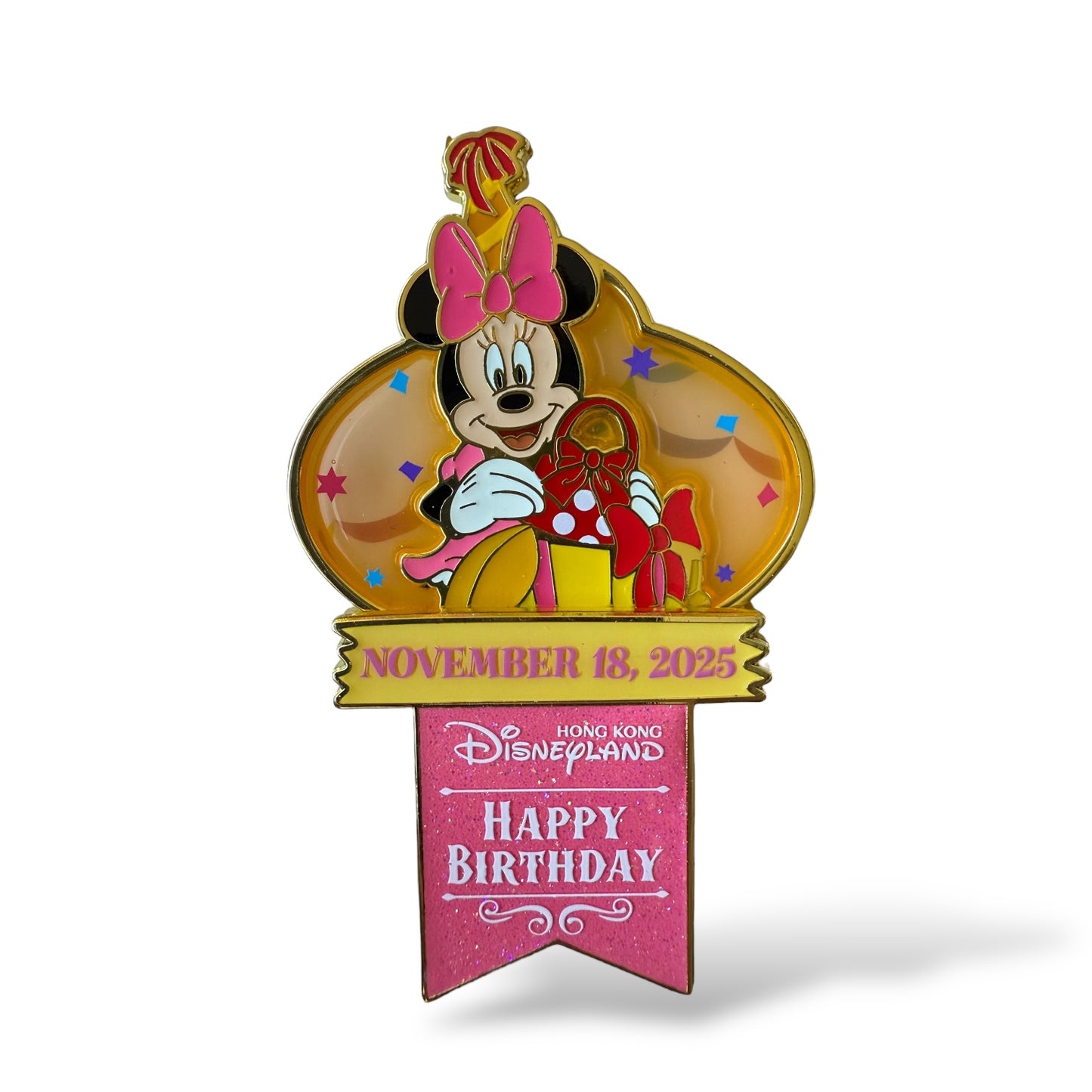 HKDL Walt Disney's Birthday 2025 Minnie Pin