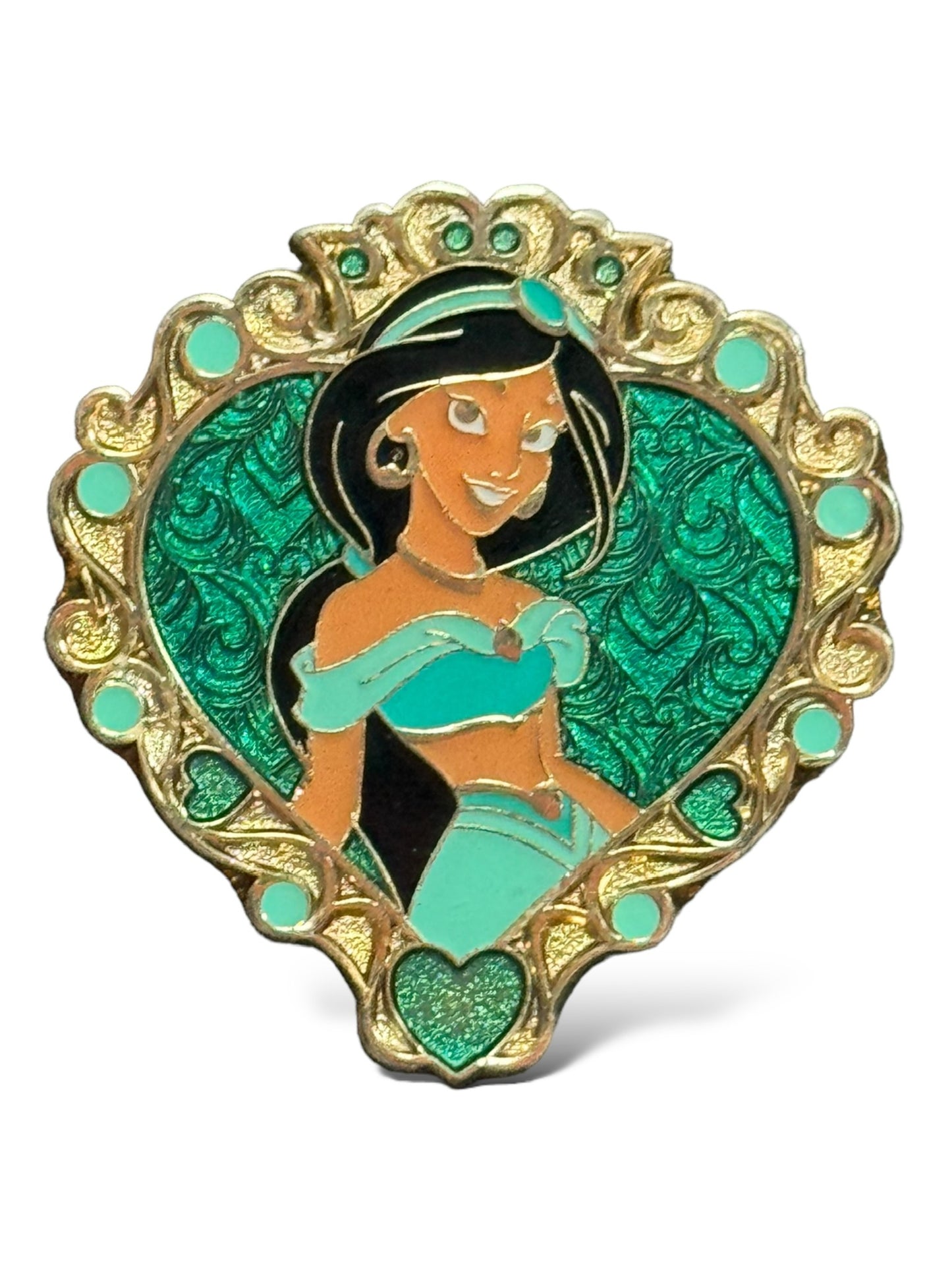 Disney Parks Storybook Princess Hearts Jasmine Pin